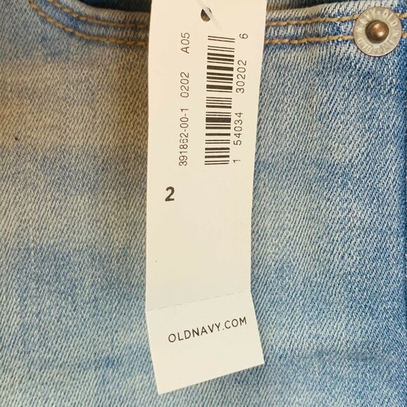NEW Old Navy Womens Rockstar JeansSuper Skinny Fit Distressed Bleached Size 2 - Picture 6 of 12